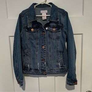 Tommy Bahama Denim Jacket Girls Size 10 Medium Wash Jean Y2K Jean